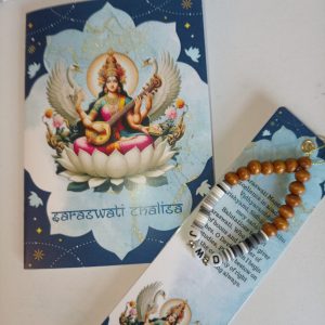 Saraswati Chalisa & Beaded Bookmark