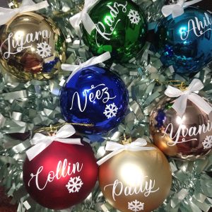 8cm Personalised Baubles