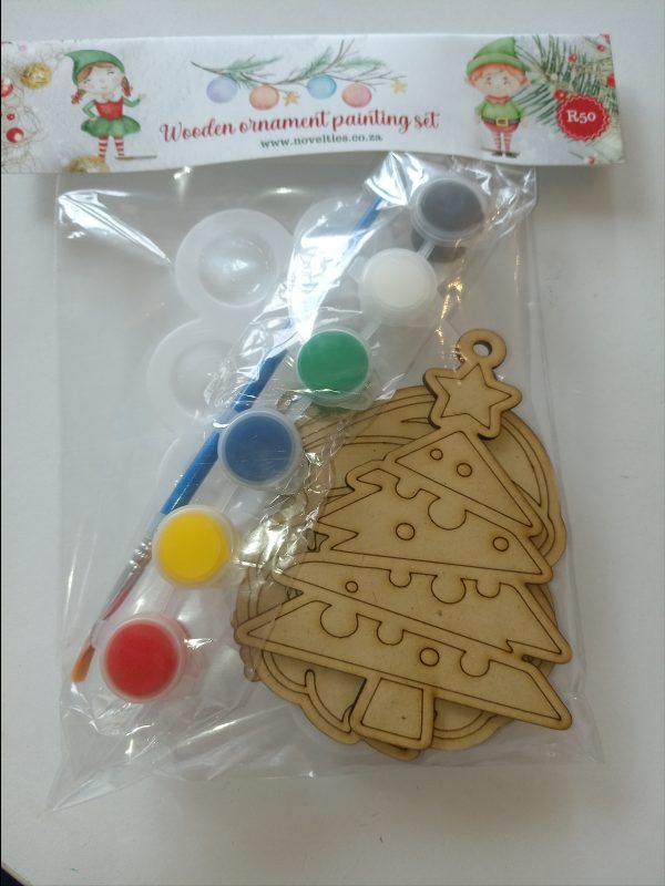 Christmas Wooden Ornament Painting Set